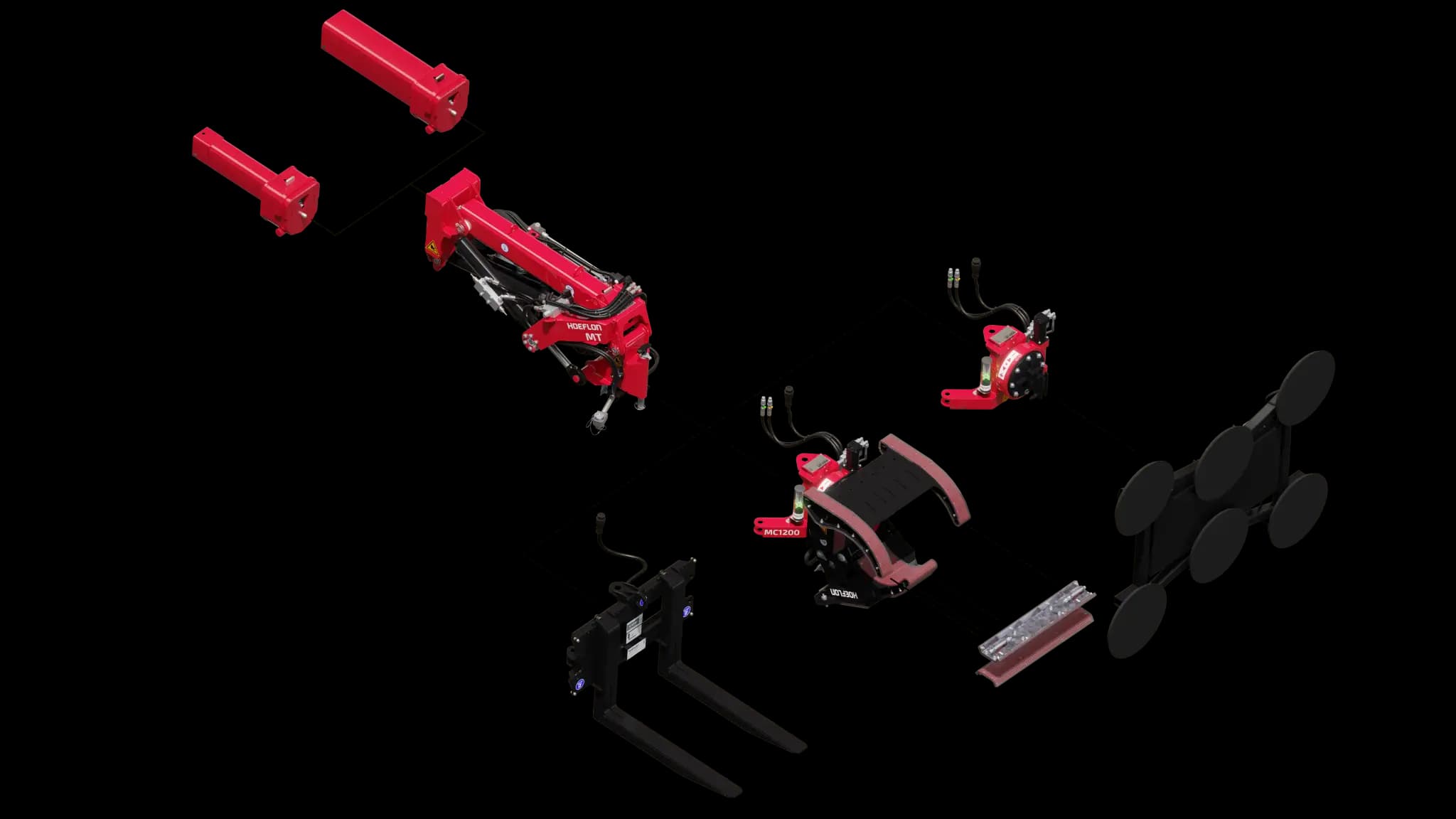 Hoeflon multitool complete with various attachments